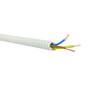 Egant - Corrugated Tube 750N 16mm + Cable 3x1.5, PVC (monolith) 100m