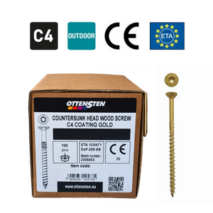 Ottensten - KTX wood screws with countersunk head, TTX25 (5.0 x 50-120 mm) C4
