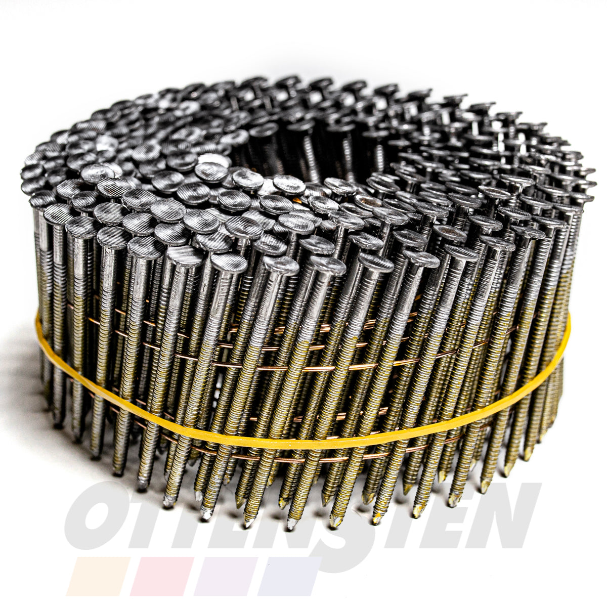 Naglas ruļļos 2.5 X 60 mm (rievotas; A2, nerūsējošā tērauda; celtniecības naglas ;15°; OTTENSTEN)
