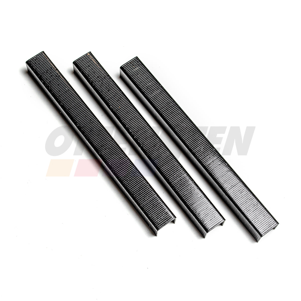 OMER 80/AT Staples 12mm; Galvanized; 21 Gauge; Black; 10000 Pack.