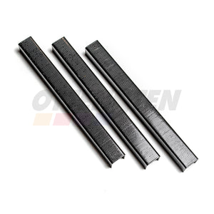 OMER 80/AT Staples 12mm; Galvanized; 21 Gauge; Black; 10000 Pack.