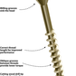 Wood Screw VSB 4.8X65, 75mm, Torx Head, for Outdoor Use, C4 Class