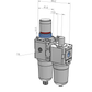 SMC A30 Kit with Clamp (AC30A-F03-D)