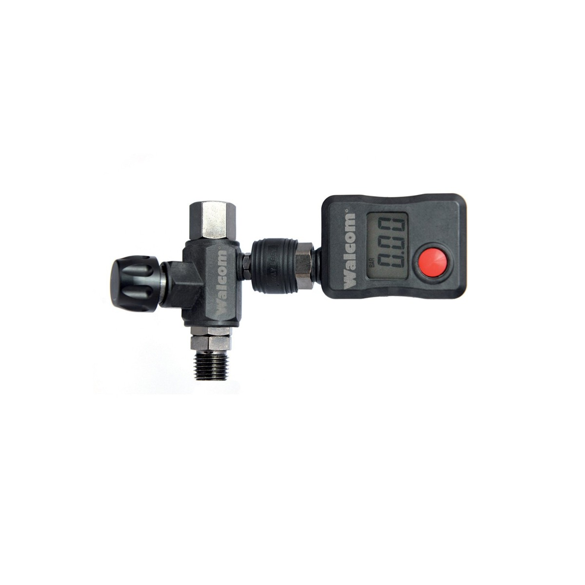 Digital Pressure Gauge (Manometer) with Regulator for Spray Guns; WALCOM