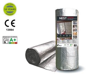 WINCO Intech Strong nedegoša un atstarojoša augsta blīvuma gaisa un tvaika kontroles membrāna (1m x 25m; 25m2)