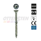 Skrūve kokam 4 X 30-60 mm (TORX 20, iekšdarbiem, cinkota, gremdgalva, 200gab., Ottensten)