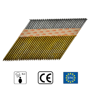 Construction Nails in Strip 3.1x90 mm; 34°; Hot-Dip Galvanized 50µm; Smooth (2000 g.) - SENCO