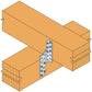 Purlin Anchor SPF Connection Angle Bracket (170 - 370 mm; Right Side)